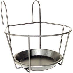 Esschert Design Bloempot - metaal - balkon hanger potten - 18 cm - Plantenpotten