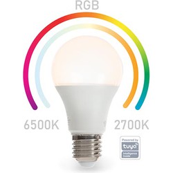 Smart wifi rgb-lamp koudwit & warmwit e27 a60 - Velleman