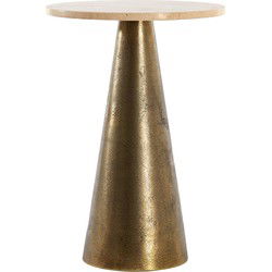 Light & Living - Bijzettafel YNEZ - Ø36x51cm - Bruin