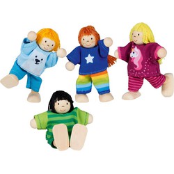 Goki Goki Flexible puppets - Children H= 6 cm