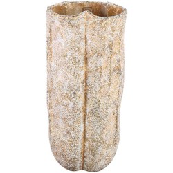 PTMD Bloempot Roddie - 23x22x50 cm - Cement - Creme