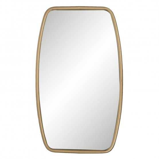 Clayre & Eef - spiegel 35*3*60 cm - goudkleurig - mdf / metaal - rechthoekig - 52S139 - 