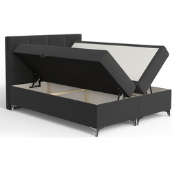 Springcrest® Luxe Boxspringset met Opbergruimte - Bed - 160x200 cm - Antraciet