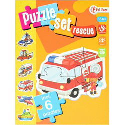 Toi-toys Legpuzzel Set Hulpdiensten Junior Karton 15 Stukjes