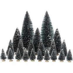 Weihnachtsfigur Borstenbäume Satz von 21 - Luville
