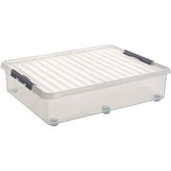 Sunware opslagbox - met deksel - kunststof - 60 liter - 60 x 40 x 34cm - Opbergbox