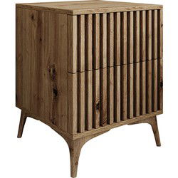 Meubella - Nachtkastje Evy - Eiken - 40 cm