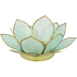 Tealight holder capiz nature diameter 12 x 4 cm
