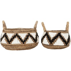 MUST Living Basket Mendoza, set of 2,33xØ37 cm / 34xØ47 cm