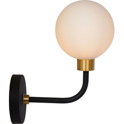 Klassieke bolvorm zwart wandlamp G9 IP44 badkamer klein