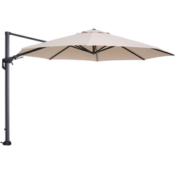 Garden Impressions Hawaii zweefparasol Ø350 cm - frame carbon black - doek ecru