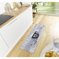 Loper - Koffie - Grijs - 50x150 cm