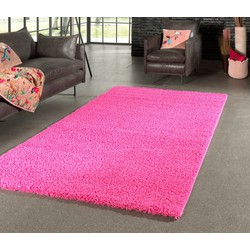 Hoogpolig vloerkleed - Candy Shaggy Fuschia Roze