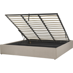 DINAN - Tweepersoonsbed - Beige - 180 x 200 cm - Polyester