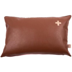 Stapelgoed Kussen Sky Leer Brown / Jersey Brown 60 x 40 CM