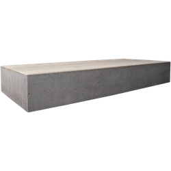 Minimaal 5 stuks! (2.0m²) Traptrede massief 100x40x18 cm grijs prijs per stuk