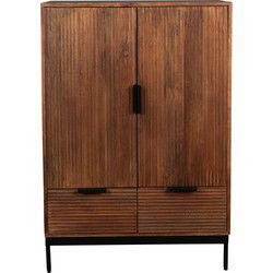 Dutchbone Saroo Kast/ Opbergkast 2 deuren + 2 lades Mangohout Bruin
