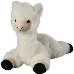 Witte lama/alpaca heatpack/coldpack knuffels 37 cm knuffeldieren - Opwarmknuffels