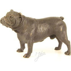 Bronzen staande mannetjes bulldog