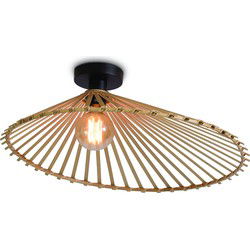Plafonniere Bromo - Bamboe - Asymmetrisch - Ø60cm