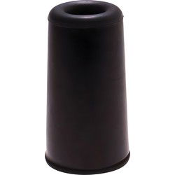 Deurbuffers rubber 25mm zwart 2st