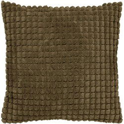 Dutch Decor ROME - Sierkussen 45x45 cm - 100% polyester - effen kleur - Military Olive - Dutch Decor