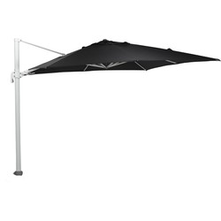 Garden Impressions Zweefparasol Hawaii Big Pole 350x350 - wit - zwart