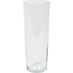 Bloemenvaas/vazen van transparant glas 40 x 15 cm - Vazen
