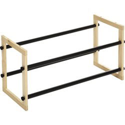 5Five Schoenenrek - uitschuifbaar - 6-12 paar schoenen - 60 x 30 cm - Schoenenrekken