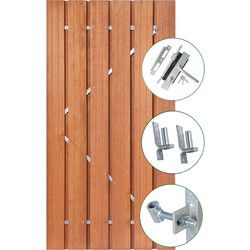 Tuindeur Privacy hardhout 90 cm Tuindeco