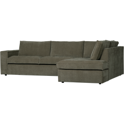 WOOOD Hajo Hoekbank Rechts - Rib - Forest - 84x283x197