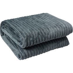 Clayre & Eef Plaid Grijs Polyester