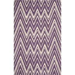 Safavieh Modern Indoor Hand Tufted Area Rug, Cambridge Collection, CAM711, in Purple & Ivory, 152 X 244 cm