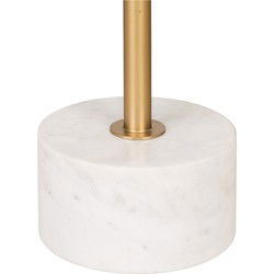 House Nordic Bijzettafel Lecco Koper/Marmer Ø51x52cm