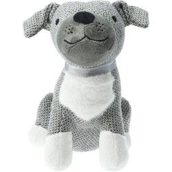H&S Collection Deurstopper - hond - grijs - 27x20x27 cm - dieren - Deurstoppers