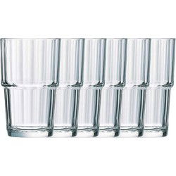 Arcoroc Longdrinkglazen Norvege - 6x stuks - glas - 270 ml - Longdrinkglazen