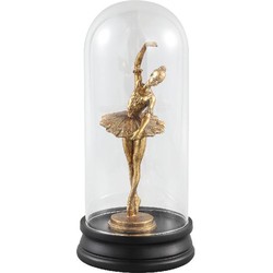 PTMD Ballet Ronde Stolp Ballerina - H30 x Ø14,5 cm - Poly - Goud