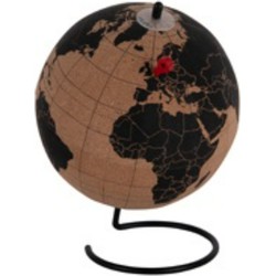 Ornament World Globe Medium - Zwart - Ø15cm