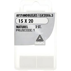 Afst.bus 15x20x6.3 naturel 2st