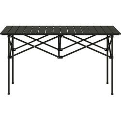 Opvouwbare Campingtafel met Oprolbaar Tafelblad van Aluminium - 95 x 55 cm - Zwart