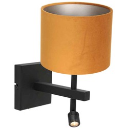 Steinhauer wandlamp Stang - zwart - metaal - 8207ZW