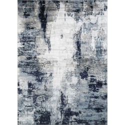 Modern Abstract Tapijt GIULIA - Blauw/Grijs - 140x200 cm