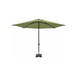 Stokparasol mykanos push-up 250 cm polyester sage grade 6 zonwering - Madison