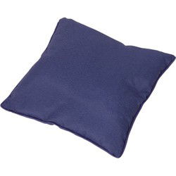 4 stuks! Pillow 60x60 blue piping Panama safier blue (4 stuks)