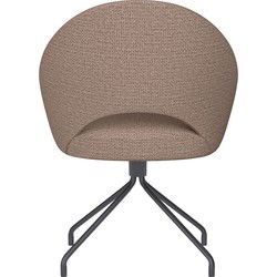 Housecraft Living Mick Eetkamerstoel Draaibaar Metaal Spider Taupe