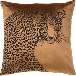 Dutch Decor SIMBA - Kussenhoes met dierenprint 45x45 cm Tobacco Brown - bruin - Dutch Decor