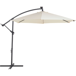 Beliani CORVAL - Cantilever parasol-Beige-Polyester