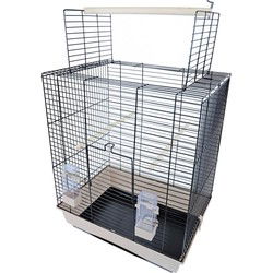 Interzoo vogelkooi Big Ara zwart/beige