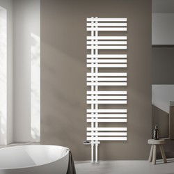 Badkamerradiator middenaansluiting 500x1600 mm Wit met onderaansluitset LuxeBath