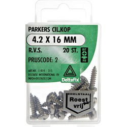 Parkers ck 4,2x16mm rvs 20st